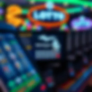 Illustration of Michigan Lotto online platform interface