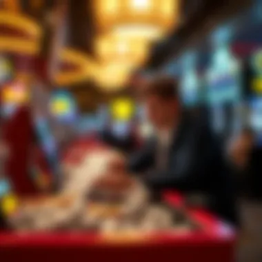 Conceptual depiction of lottery ticket purchasing