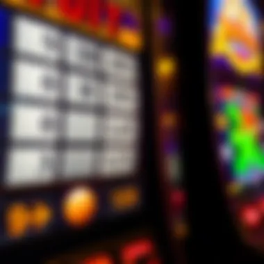 Payout Percentages on Display A close-up of a slot machine's pay table highlighting payout percentages