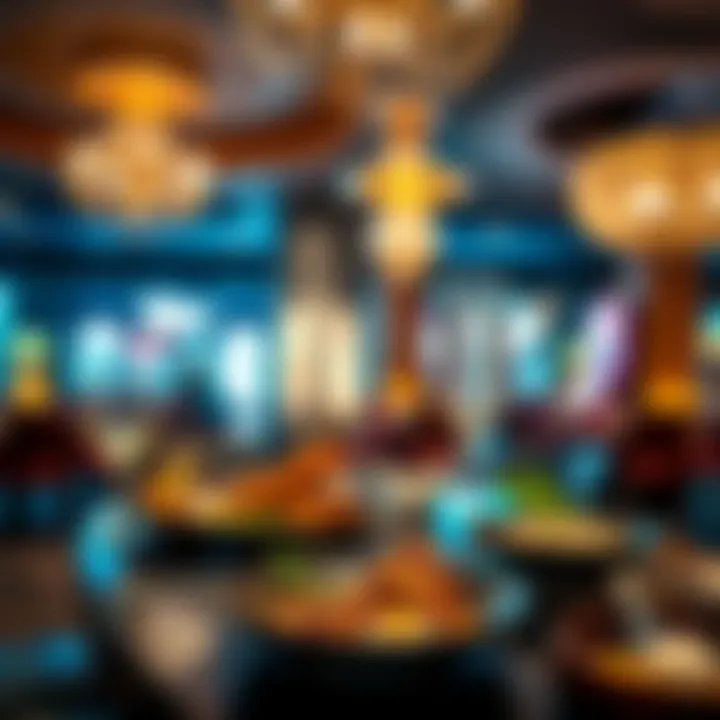 Gourmet Dining Experience at Casino Restaurant Delicious food offerings at a casino restaurant
