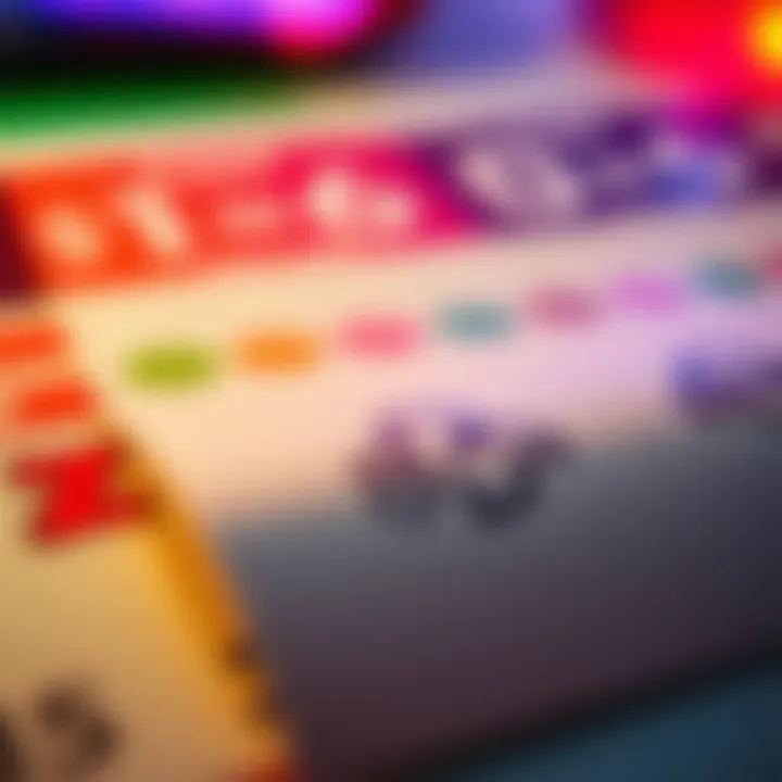 A close-up view of a scratch card revealing symbols