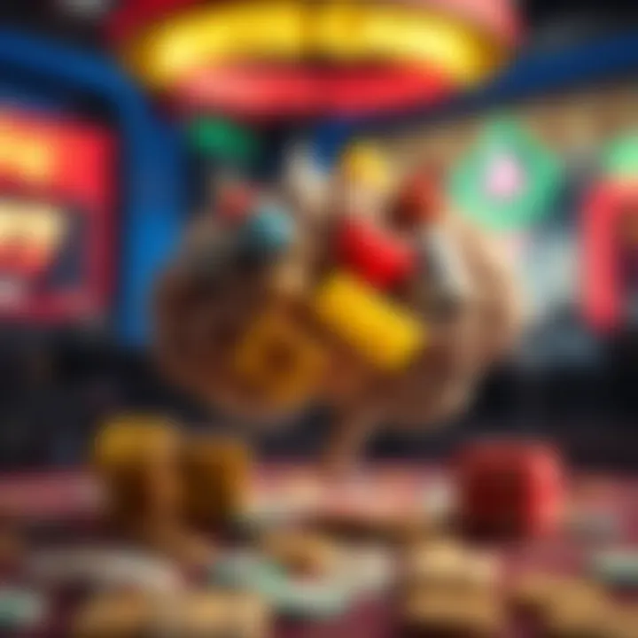 Illustration of a brain with gaming elements symbolizing psychology