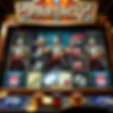 Dynamic game interface illustrating Spartacus Slots