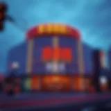 Exterior view of 8888 Casino showcasing modern architecture and vibrant atmosphere