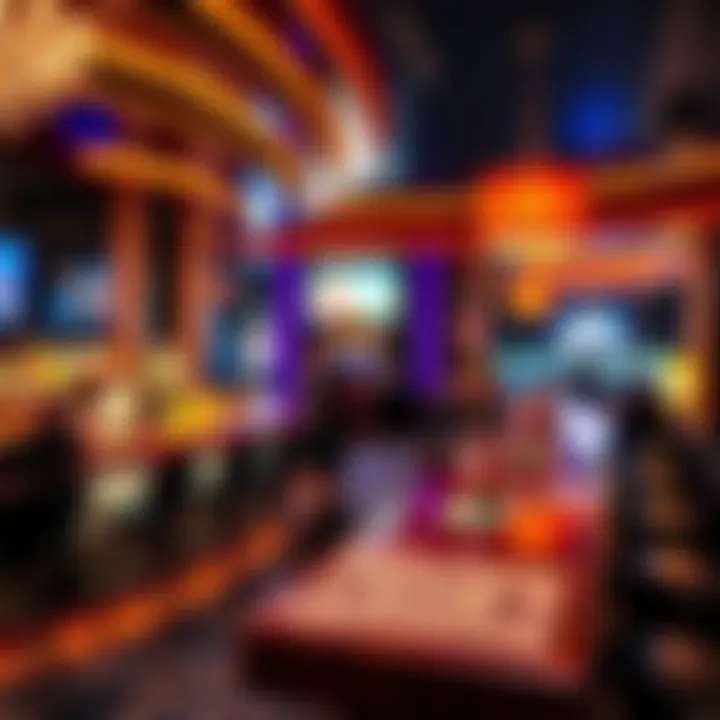 Unique bar design showcasing the distinctive theme of New York New York casino