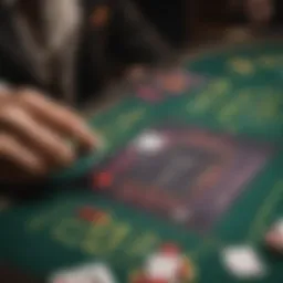 A screenshot of a blackjack app interface showcasing its interactive features
