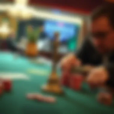 A conceptual image depicting the balance between risks and rewards in gambling