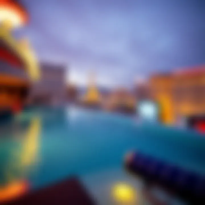 Infinity Pool with Strip View Infinity pool overlooking the dazzling Las Vegas Strip