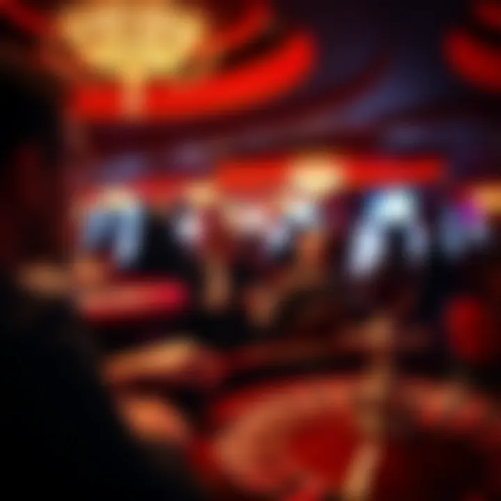 Celebration of a Notable Win Celebratory scene of a winner at a casino after a big win