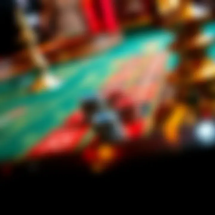 Strategic Betting on the Roulette Table Close-up of a roulette table with chips placed strategically