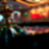 A thrilling roulette wheel in action