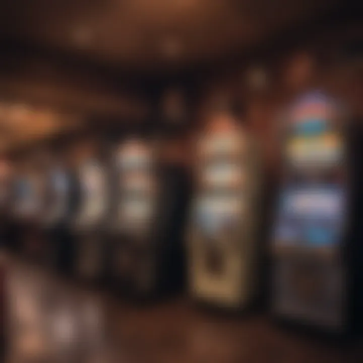 Vintage gaming machines lined up in a cozy corner