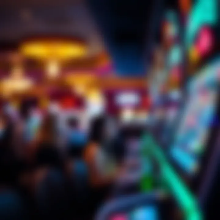 Vibrant Atmosphere at Meadowlands Casino Guests enjoying the vibrant atmosphere of the casino