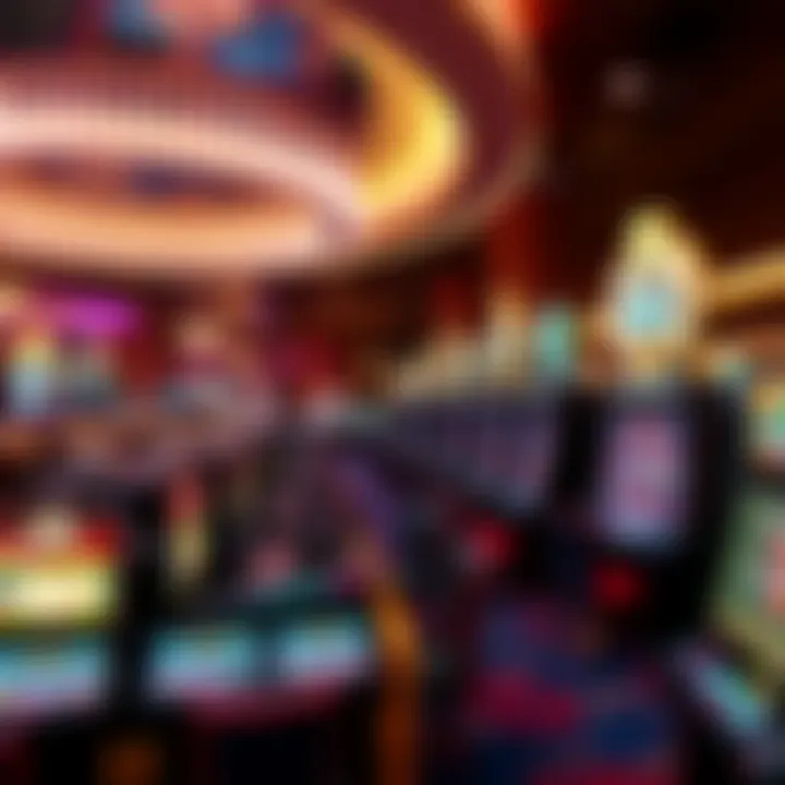 Exciting gaming floor at the Bellagio casino