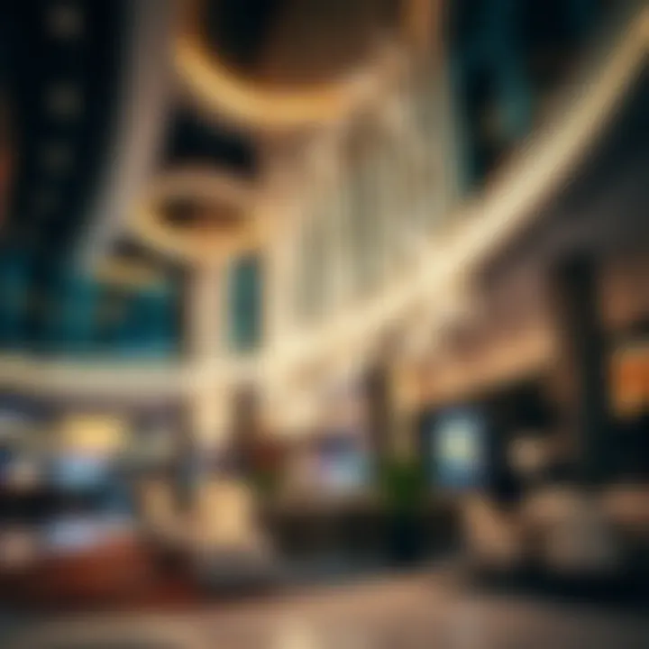 Elegant lobby of the Nugget Hotel showcasing modern design
