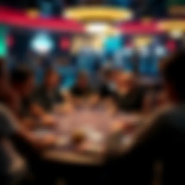 A group of players engaged in a serious game