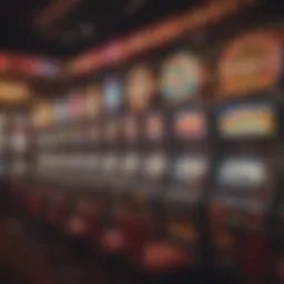 A vibrant display of slot machines in a Maryland casino