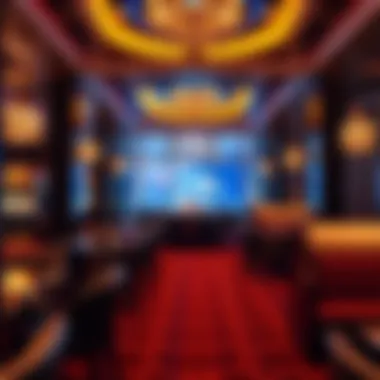 Luxurious lounge area for casino members