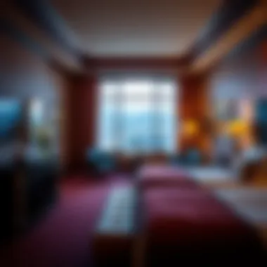 Luxurious Accommodations at Sands Casino A cozy hotel room showcasing luxurious accommodations at the Sands Casino