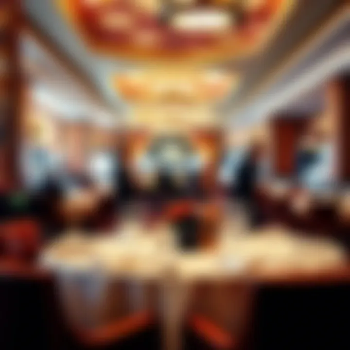 Dining Experience at Sands Casino An elegant dining area within the Sands Casino featuring gourmet cuisine