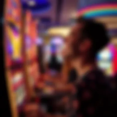 A player experiencing excitement while playing Triple Butterfly Sevens