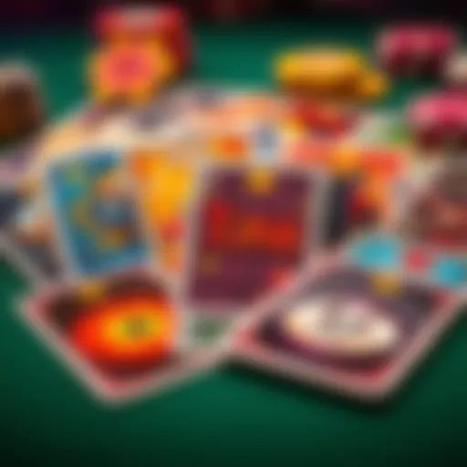 A vibrant Tunk card spread showcasing unique designs