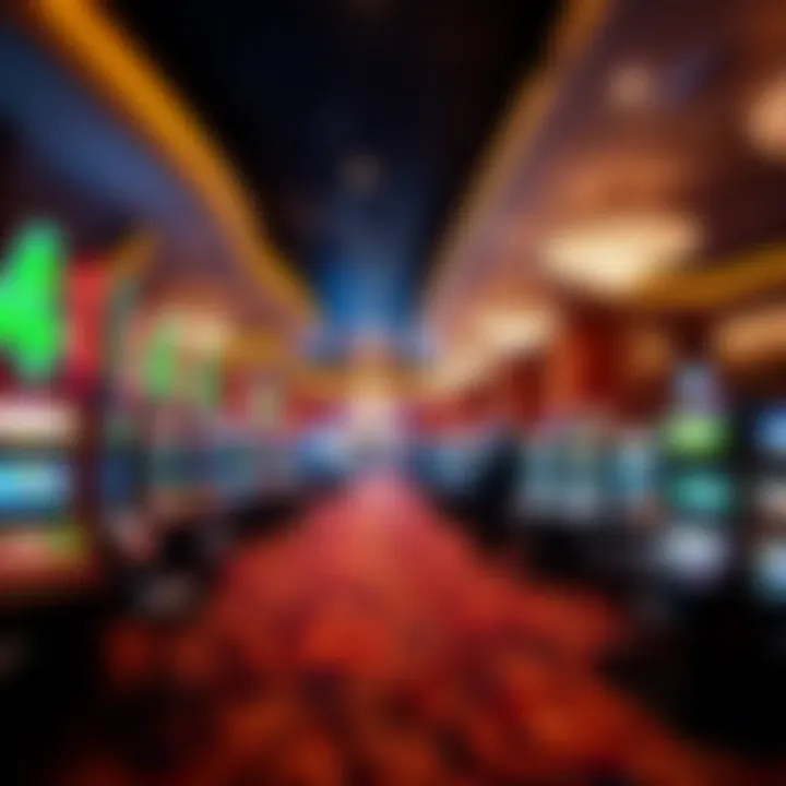 Luxurious Interior of the Casino Floor Luxurious interior of the casino floor