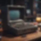 A vintage gaming terminal illustrating the evolution of gaming technology