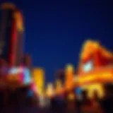 Vibrant Display of the Fremont Light Show Vibrant display of the Fremont Light Show illuminating Las Vegas