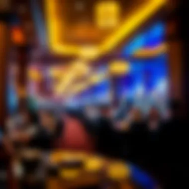 Elegant lounge area filled with patrons enjoying their time