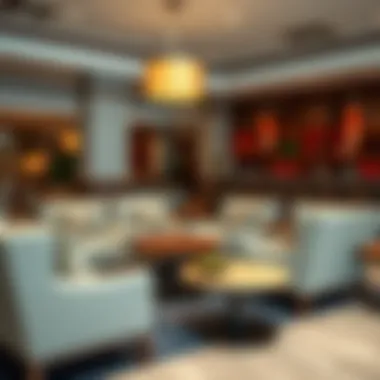 Inviting Lobby Seating at Nearby Hotels Comfortable seating area in a hotel lobby