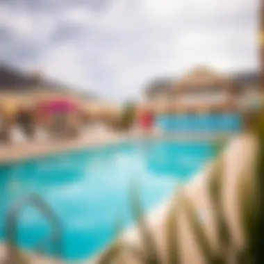 Refreshing Outdoor Pool at Local Accommodations Outdoor pool area at a hotel