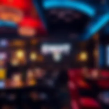 Vegas Knights Decor at Hyde Thematic Vegas Knights decor enhancing the lounge's atmosphere