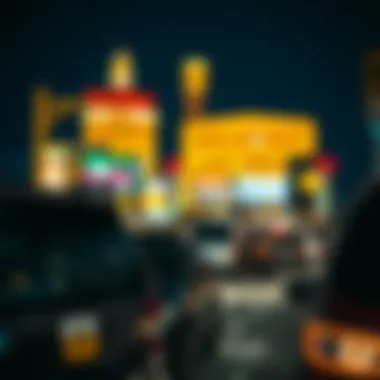 The Las Vegas Strip Illuminated Vibrant Las Vegas Strip at Night