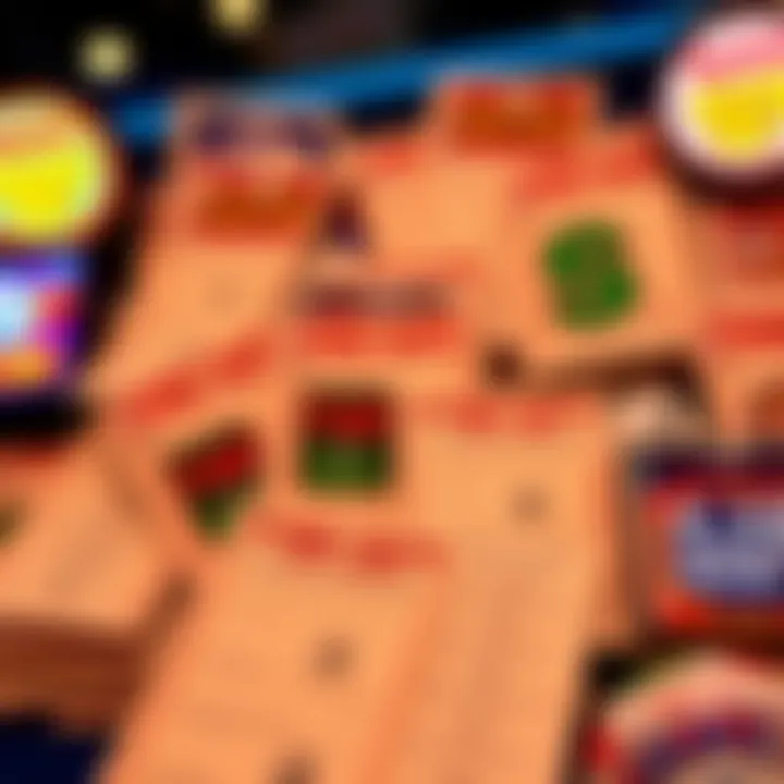 A collage of various lottery game tickets available in Kentucky