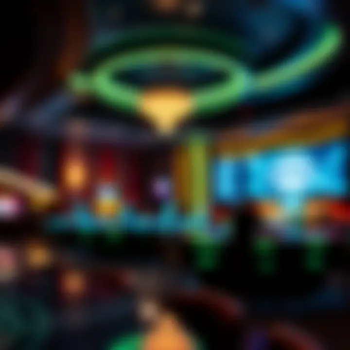 Innovative Entertainment: The Future of Nightclubs Stylish indoor setting showcasing innovative entertainment