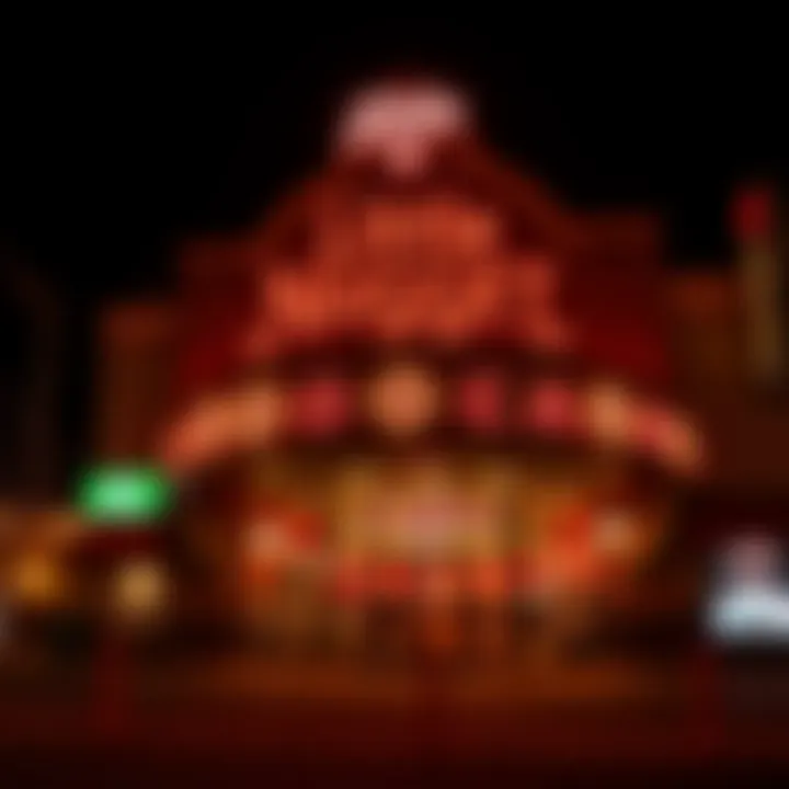 Exterior view of Little Nugget Casino showcasing its vibrant signage