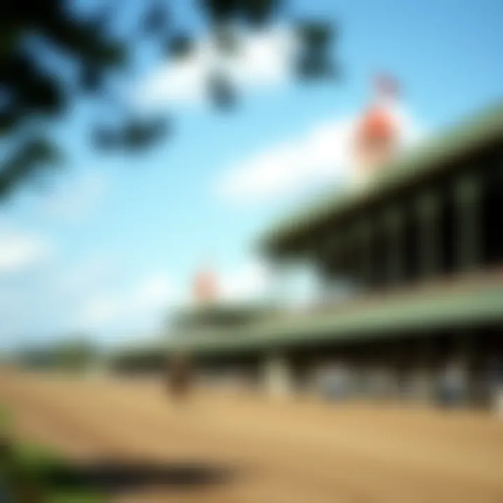 Historic photograph depicting the early days of horse racing at Oaklawn.