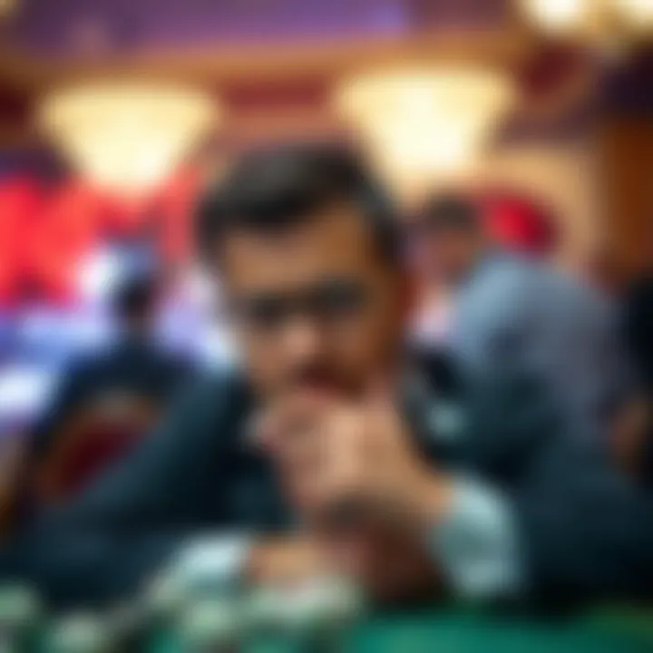 A thoughtful individual contemplating lottery choices