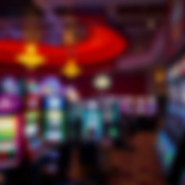 Interior gaming floor filled with various slot machines and gaming tables