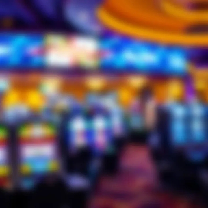 Spectacular view of the Maryland Live Casino gaming floor showcasing a variety of slot machines and table games