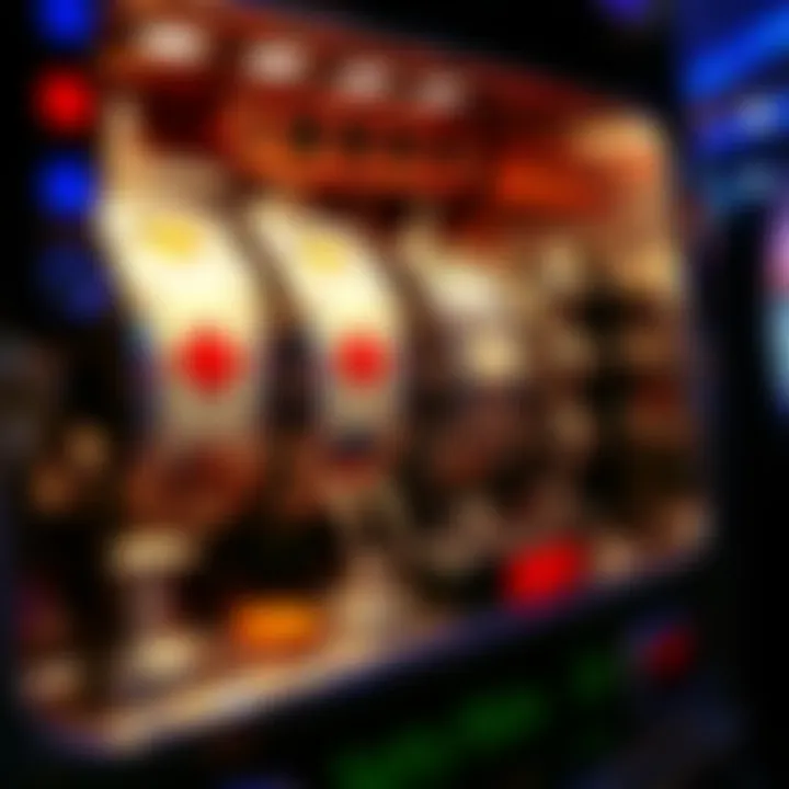 An intricate view of a slot machine's inner workings