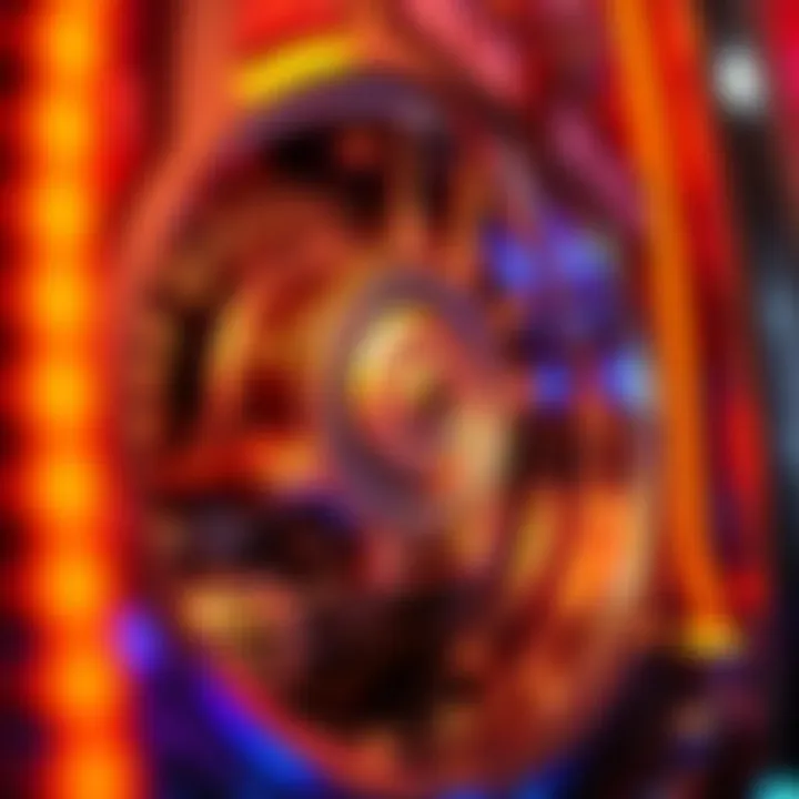 A close-up view of the intricate mechanics behind Mega Meltdown slots