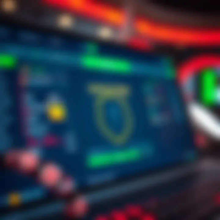 A secure betting platform interface showcasing encryption features