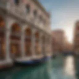 Exterior view of The Venetian resort showcasing its iconic architecture