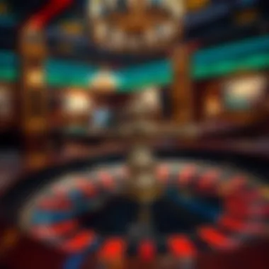 The Classic Roulette Wheel An ornate roulette wheel in a luxurious casino setting