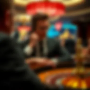 A Moment of Strategy A sophisticated player contemplating their next roulette bet