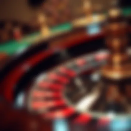 Visual representation of roulette wheel layout