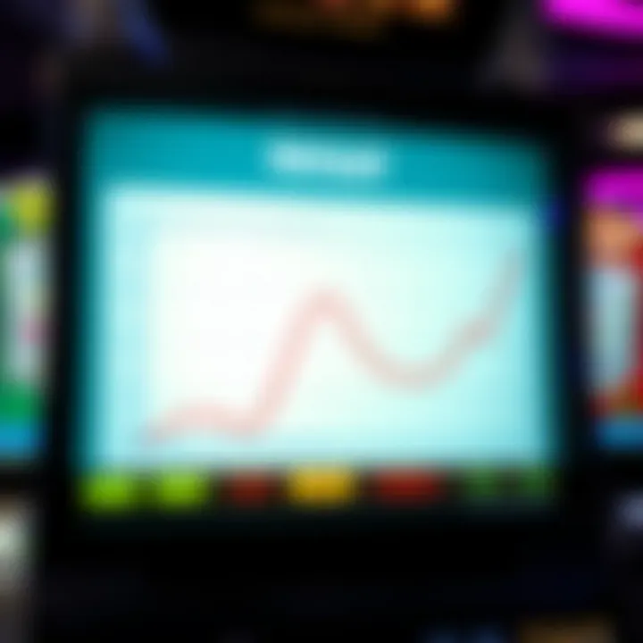 An analytical graph depicting slot machine payout patterns