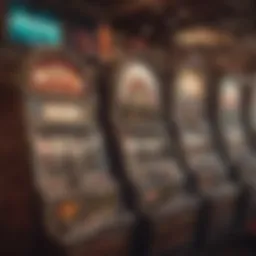 A vintage slot machine showcasing its classic design